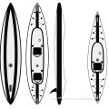 Wholesale Customizable 2 Person Tandem Boat Twin Chamber Drop Stitch Coast Canoe Inflatable Canoe Inflatable Kajak